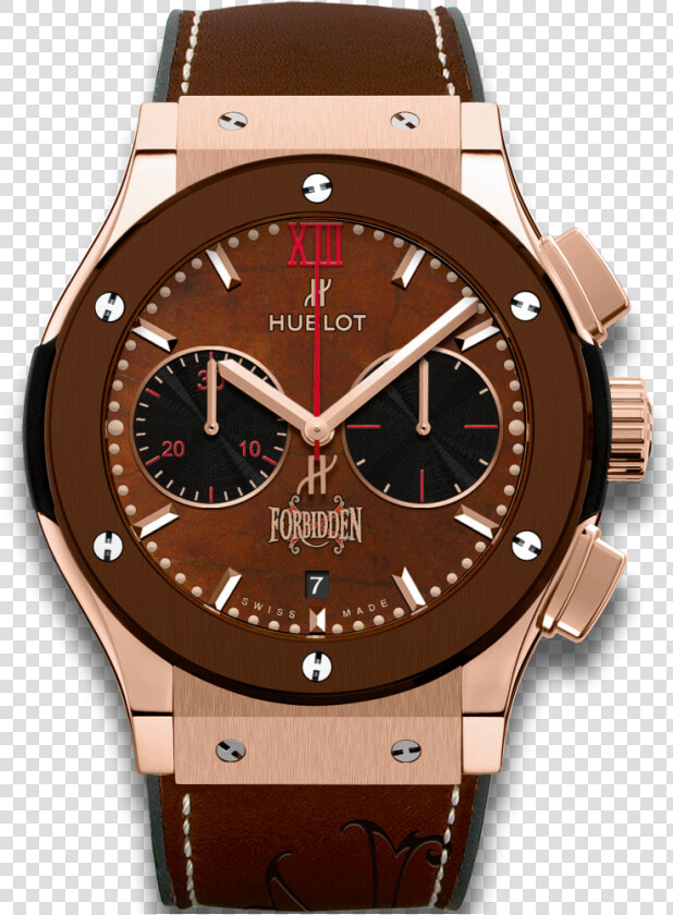 Classic Fusion Chronograph King Gold Brown Ceramic   Hublot Classic Mens Fusion Chronograph  HD Png DownloadTransparent PNG