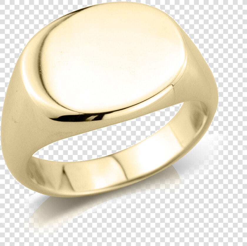 18ct Yellow Gold Signet Ring   Landscape Oval   Pre engagement Ring  HD Png DownloadTransparent PNG