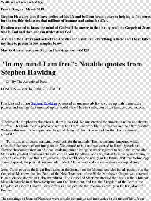 Stephen Hawking Png  Transparent PngTransparent PNG