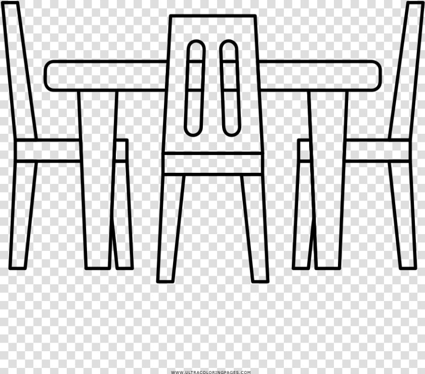 Dining Table Coloring Page   Dining Table For Coloring  HD Png DownloadTransparent PNG