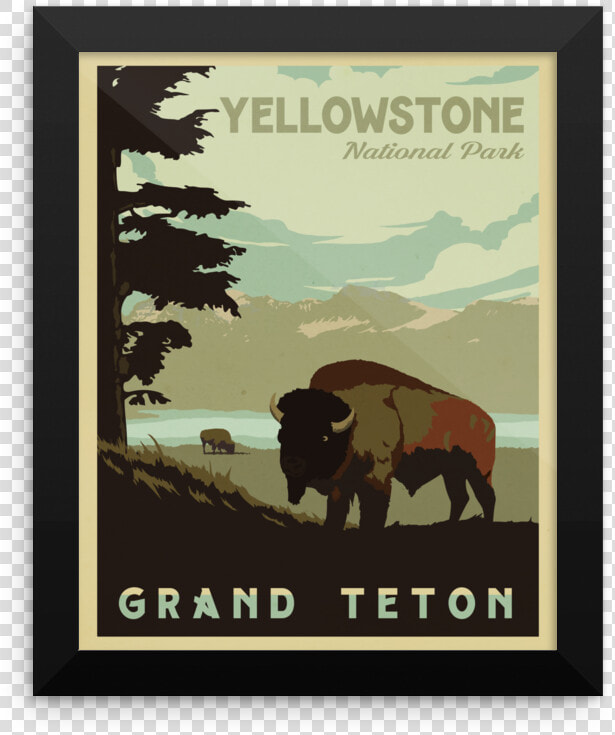 Antique Poster Yellowstone National Park  HD Png DownloadTransparent PNG