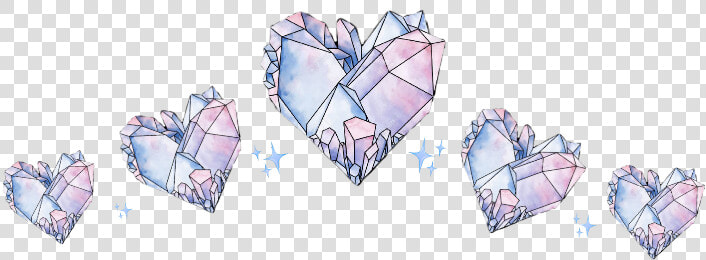  hearts  crystal  crystalcrown  heartcrown  sparkles   Heart  HD Png DownloadTransparent PNG
