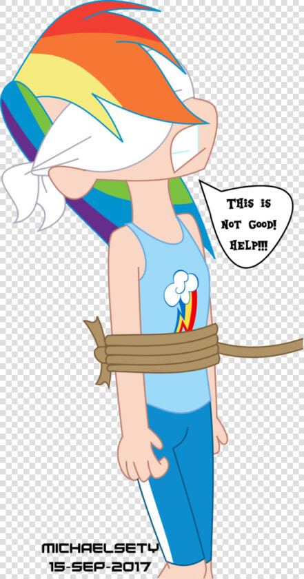 Michaelsety  Blindfold  Bondage  Daring Done  Dialogue    Tied Up Rainbow Dash  HD Png DownloadTransparent PNG