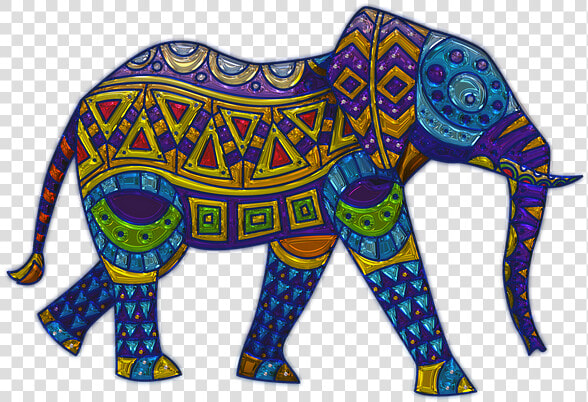 Elephant  Metallizer  Art  Glass  Factory   Indian Elephant Art Png  Transparent PngTransparent PNG