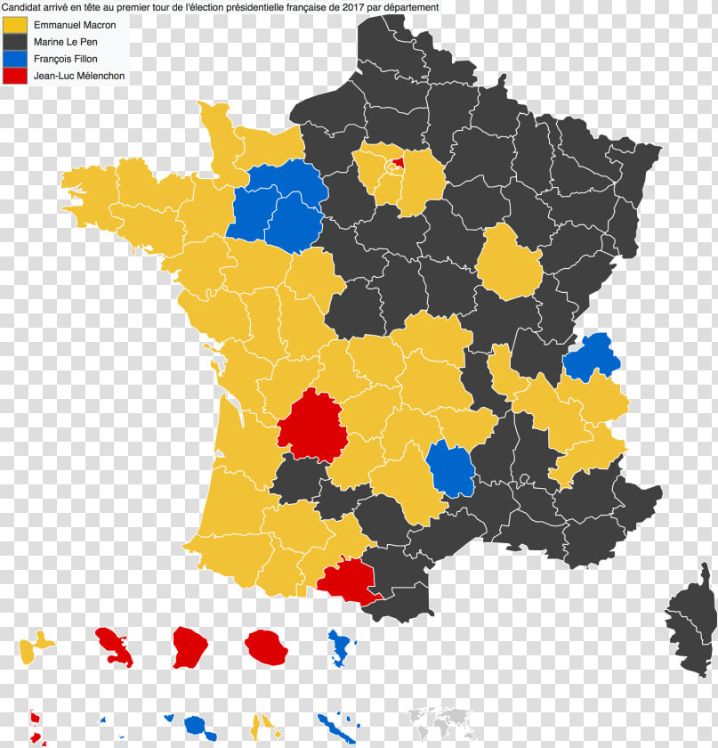French Election Map 2017  HD Png DownloadTransparent PNG