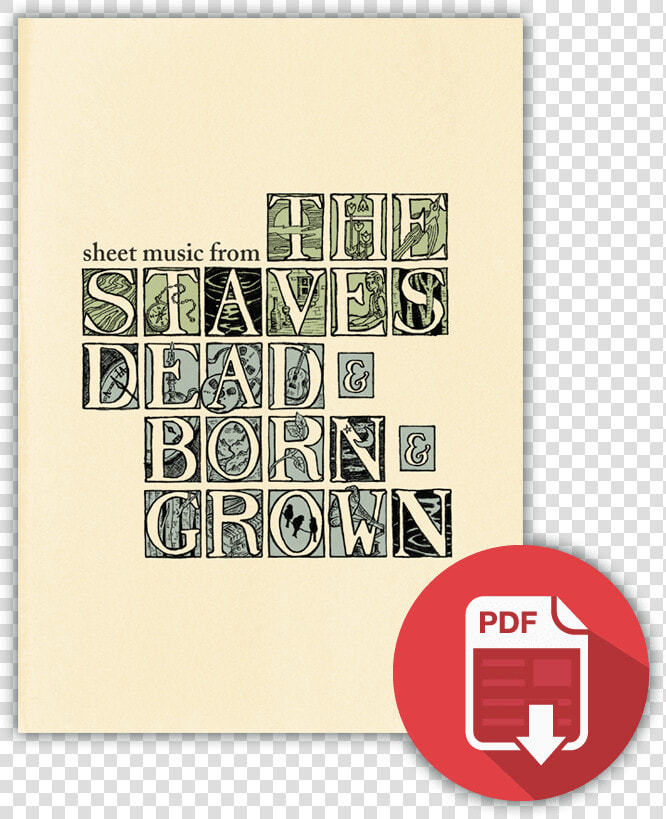 Sheet Music Download   Staves Dead And Born And Grown  HD Png DownloadTransparent PNG