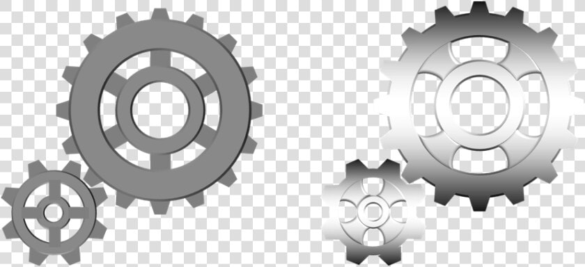 3d Gear Clipart   Two Gears Clipart  HD Png DownloadTransparent PNG