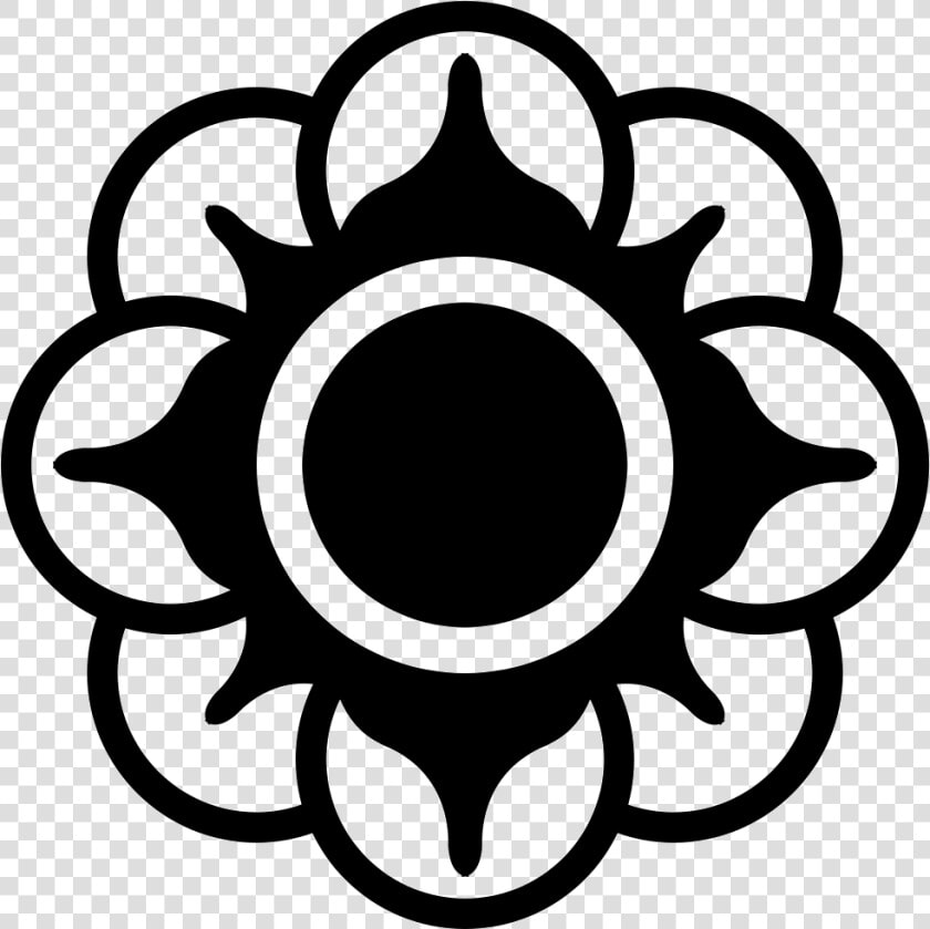 Flower With Circular Petals Variant   Vector Graphics  HD Png DownloadTransparent PNG