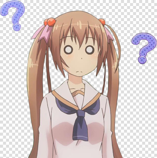 Confused Anime Girl Png  Transparent PngTransparent PNG