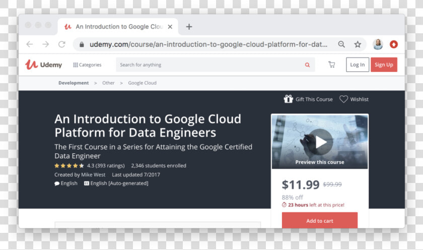 An Introduction To Google Cloud Platform For Data Engineers   Facebook Ad Sample Udemy  HD Png DownloadTransparent PNG