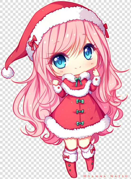Cut fictional Character long Hair wig clip Art art   Christmas Chibi  HD Png DownloadTransparent PNG