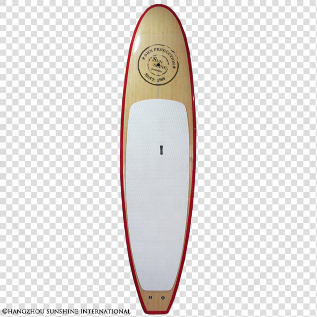 Bamboo Stand Up Paddle Board Sup Board With White Deck   Surfboard  HD Png DownloadTransparent PNG