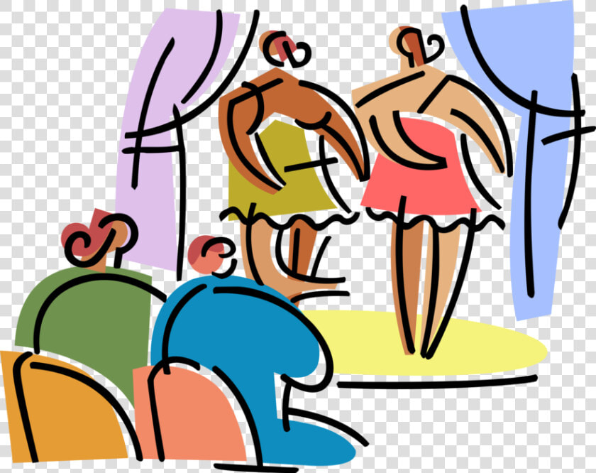 Vector Illustration Of Thespian Stage Actors Perform   Perform Clipart  HD Png DownloadTransparent PNG