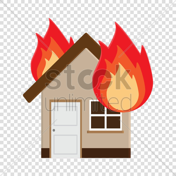 Burning House Cartoon   Burning House Clipart  HD Png DownloadTransparent PNG