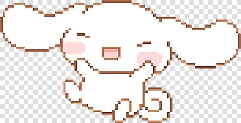 Kawaii Pixel Bunny 😍 This Is So Cute Oml   Minecraft Pixel Art Love  HD Png DownloadTransparent PNG