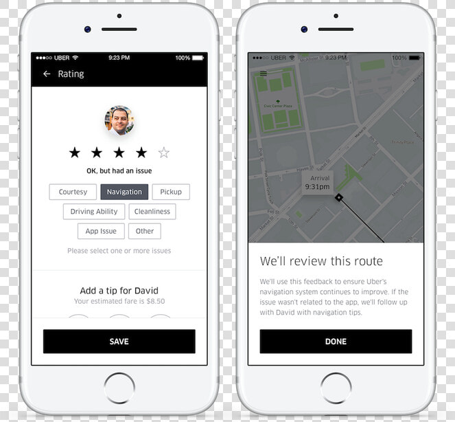 Uber Lets You Rate M   Uber Driver Rating  HD Png DownloadTransparent PNG