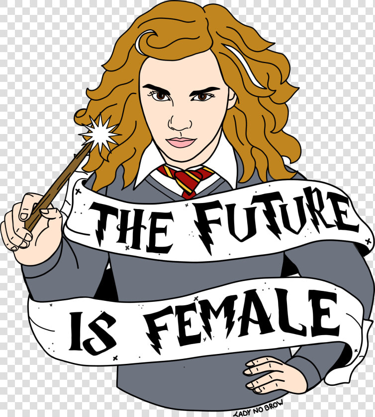 Ladynobrow Hermione Granger The Future Is Female Accessories   Hermione Vector  HD Png DownloadTransparent PNG