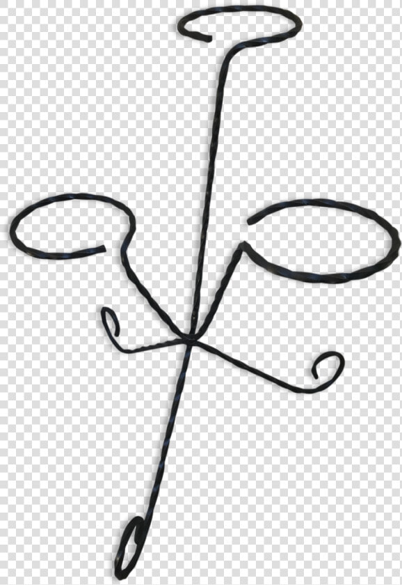 Plant Gate X3 Tripod Wrought Iron Black Metal   Drawing  HD Png DownloadTransparent PNG