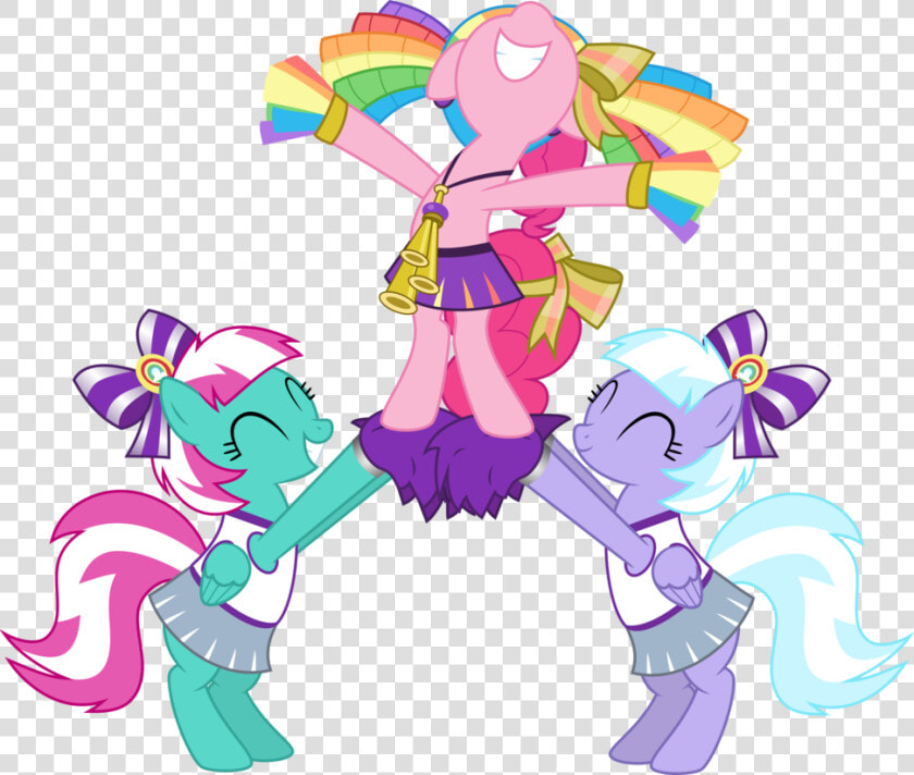 Banner Transparent Stock Cheerleading Clipart Human   Mlp Pinkie Pie Cheerleader  HD Png DownloadTransparent PNG