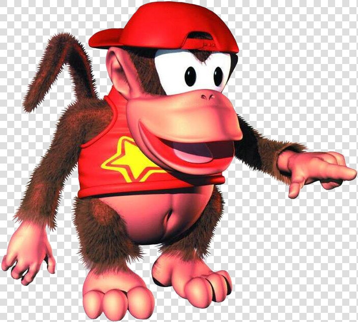 Diddy Kong Pointing At An Unknown Object  HD Png DownloadTransparent PNG