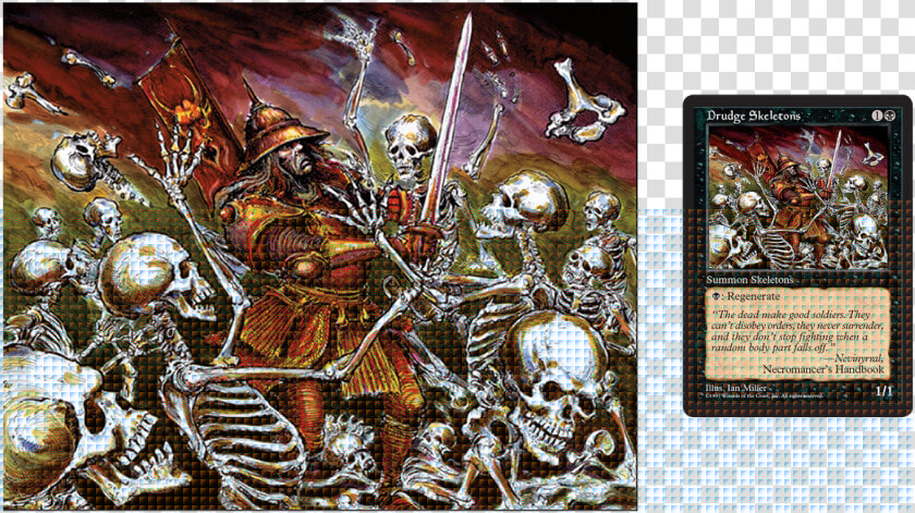 Transparent Magic The Gathering Png   Mtg Drudge Skeletons  Png DownloadTransparent PNG