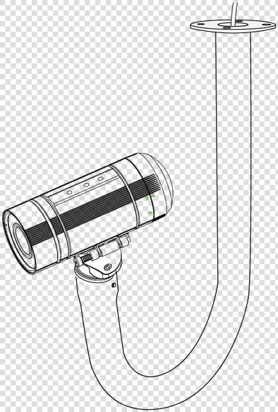Vivotek Am 11c J Shape Mounting Bracket For Bullet   Shower  HD Png DownloadTransparent PNG