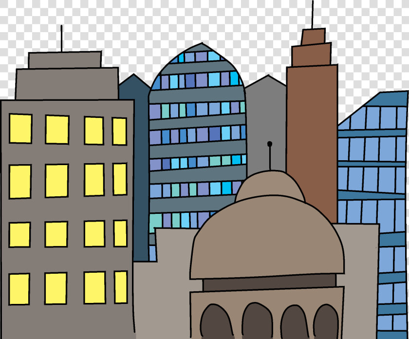 Transparent Cartoon Buildings  HD Png DownloadTransparent PNG