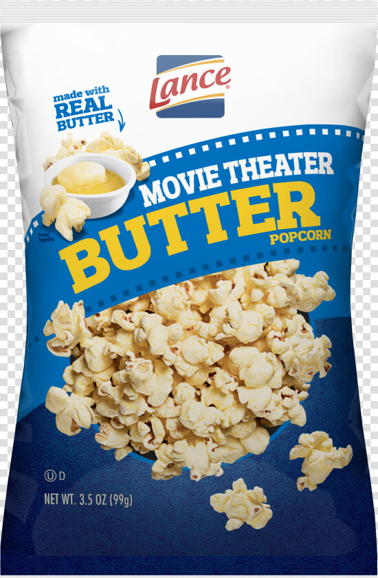 Lance Popcorn Movie Theater Butter   Lance Movie Butter Popcorn  HD Png DownloadTransparent PNG