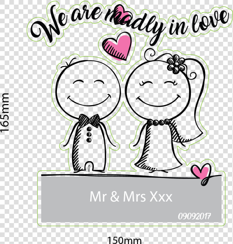 Picture Of Wedding Couple   Groom And Bride Sketch  HD Png DownloadTransparent PNG