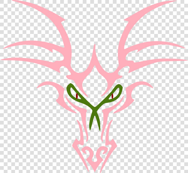 Pink Dragon Icon Svg Clip Arts   Small Tribal Dragon Tattoo  HD Png DownloadTransparent PNG