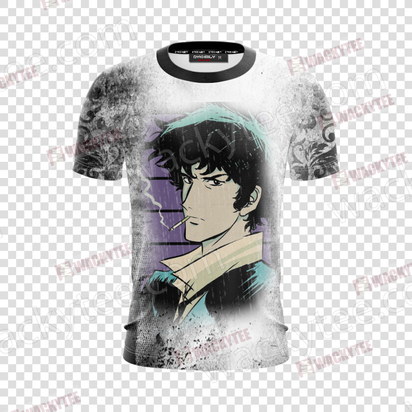 Cowboy Bebop Spike Spiegel Unisex 3d T Shirt Fullprinted   Cartoon  HD Png DownloadTransparent PNG