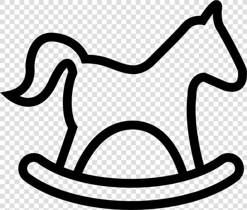 Horse Rocker Outline From Side View   Cheval À Bascule Dessin  HD Png DownloadTransparent PNG