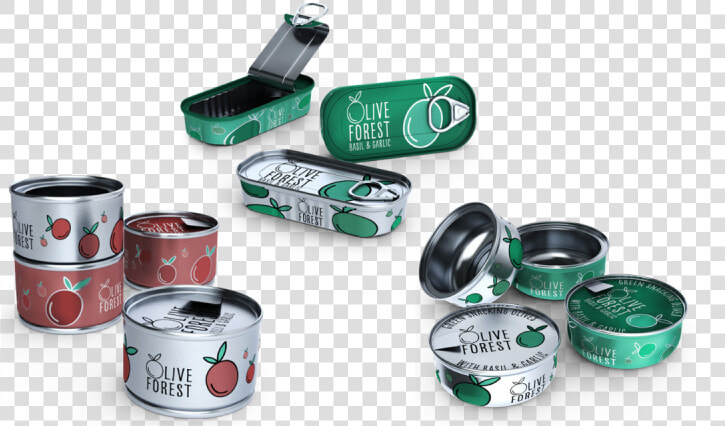 Image Of Red And Green Food Tins   Box  HD Png DownloadTransparent PNG