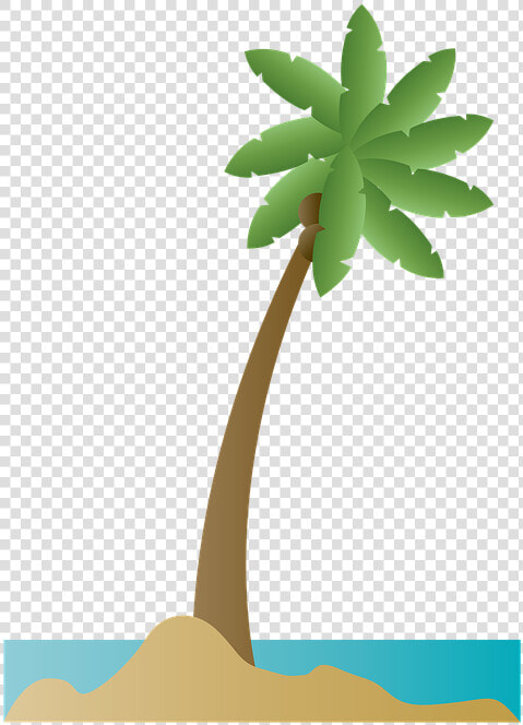 Transparent Palm Tree Png Clipart   Playa Ilustracion Png  Png DownloadTransparent PNG