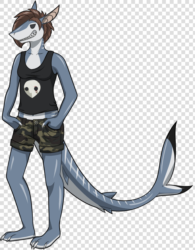 Shark Girl Weasyl   Cartoon  HD Png DownloadTransparent PNG