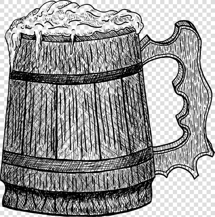 Beer  Mug  Medieval  Alcohol  Sketch  Black And White   Medieval Alcohol  HD Png DownloadTransparent PNG