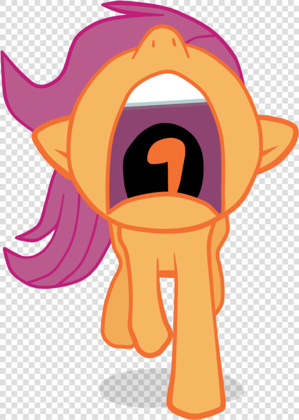 Arcum42  Nose In The Air  Open Mouth  Running  Safe    My Little Pony Scootaloo Scream  HD Png DownloadTransparent PNG