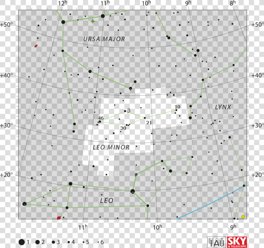 Leo Minor Iauflamsteed   Coma Berenices Star Chart  HD Png DownloadTransparent PNG