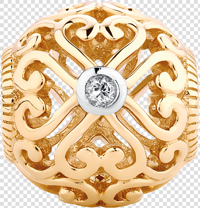 Emma  amp  Roe Diamond Set 10ct Yellow Gold Lace Filigree   Circle  HD Png DownloadTransparent PNG