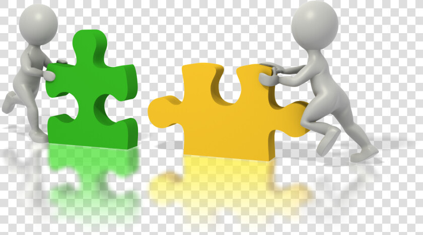 Clipart Black And White People Puzzle Pieces Luke Starwar   Two Teams Coming Together  HD Png DownloadTransparent PNG