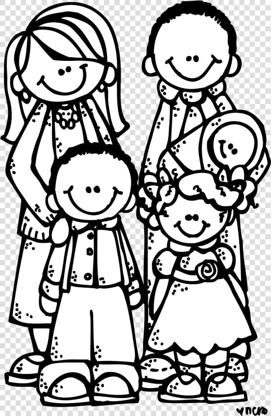 Melonheadz Illustrating Primary Pinterest   Family Clipart Black And White  HD Png DownloadTransparent PNG