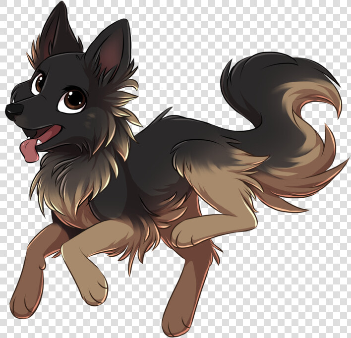 Drawn German Shepherd Kawaii   Cartoon German Shepherd Drawings  HD Png DownloadTransparent PNG