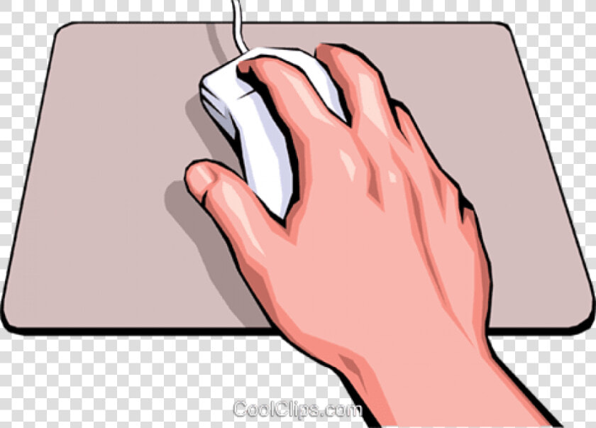 Hand With Computer Mouse Royalty Free Vector Clip Art   Hand On Computer Mouse Png  Transparent PngTransparent PNG