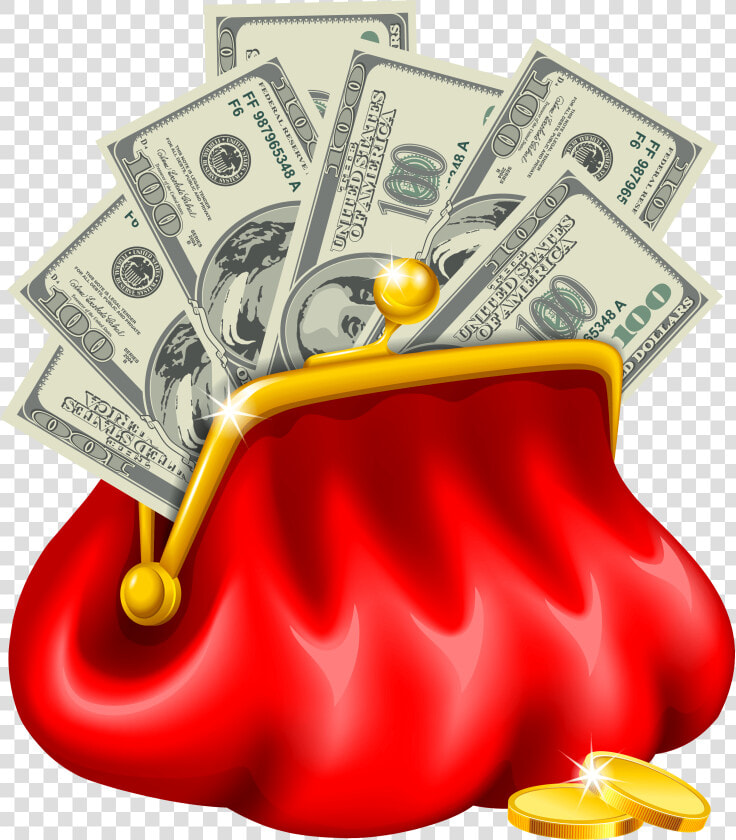 Clipart Money Clipart Cliparts For You   Purse With Money Clipart  HD Png DownloadTransparent PNG