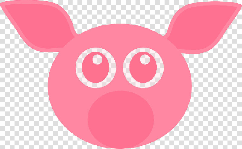    Pig  Pink  Cute  Animal  Face  Funny  Head  Mammal  HD Png DownloadTransparent PNG