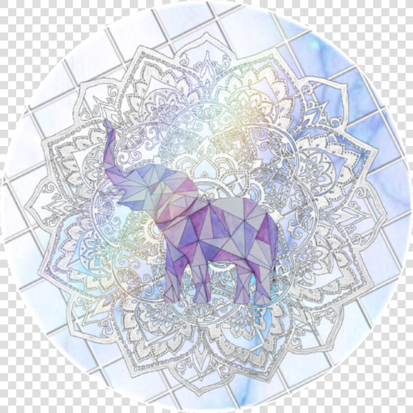  elephant  mandala  blue  purple  geometric   Picsart Mandala Overlay Png  Transparent PngTransparent PNG