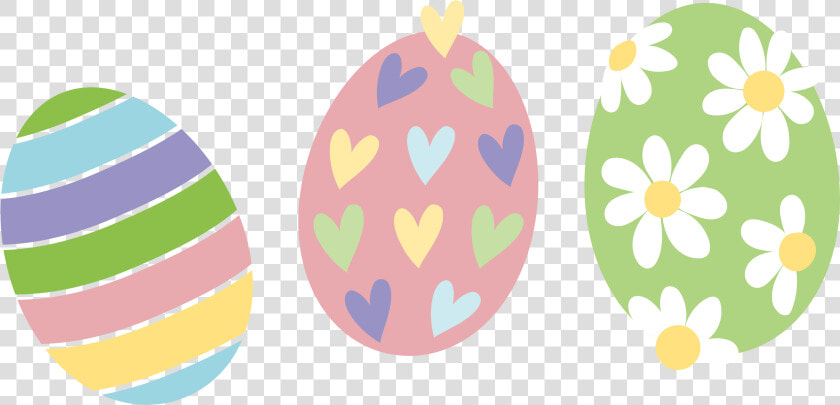 Easter Bunny Easter Egg   Easter Eggs In A Line  HD Png DownloadTransparent PNG