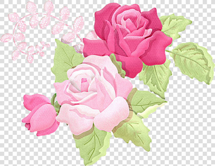 Romantic Pink Flower Border Png Picture   Flores Shabby Chic Png  Transparent PngTransparent PNG