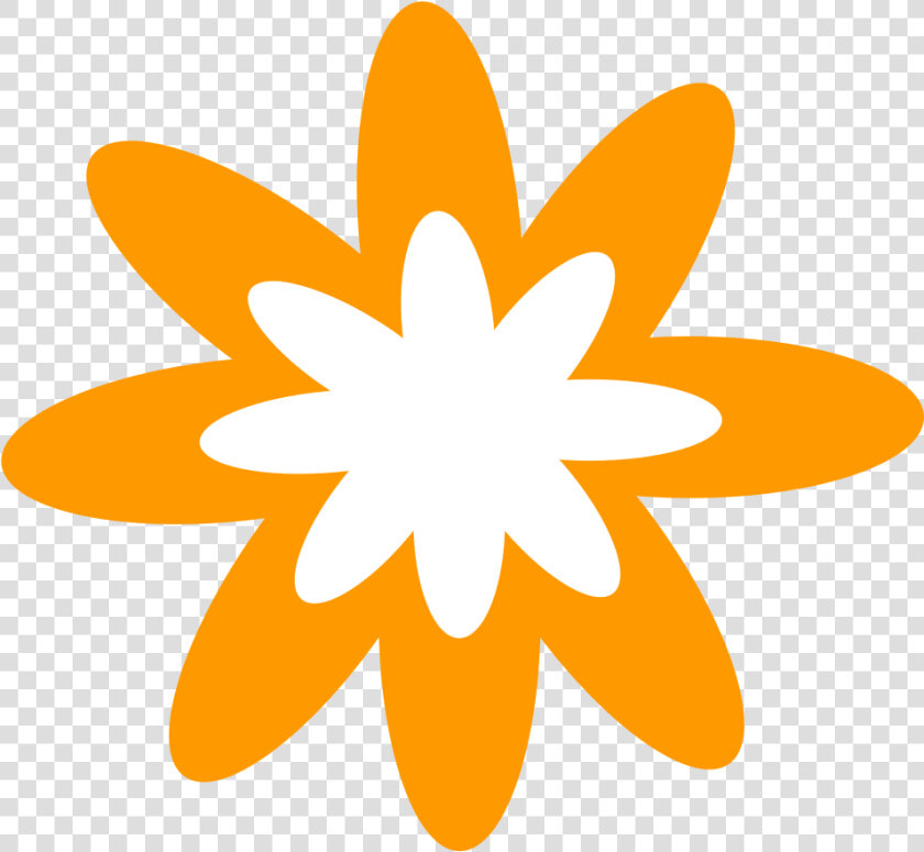 Orange Flower Icon Png Clipart   Png Download   Orange Flower Clipart Png  Transparent PngTransparent PNG