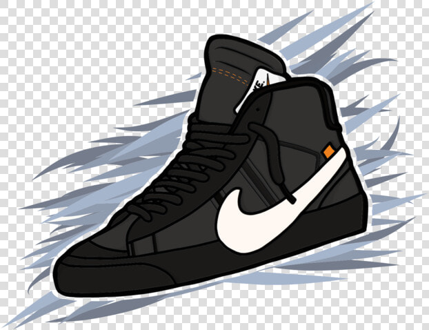 Blazer Black Vector Concept Branding Black Air Max   Off White Shoes Vector Art  HD Png DownloadTransparent PNG